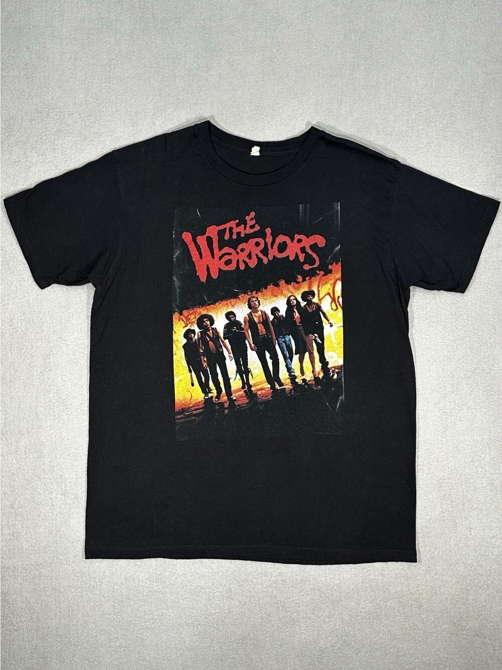 The Warriors Movie Size L Graphic T-Shirt Mens Black Short Sleeve Tee
